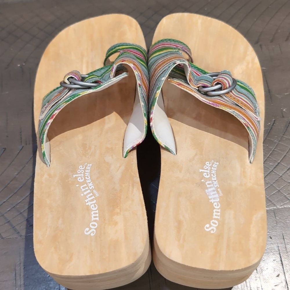 Y2K Skechers Canvas Clog Sandals Something Else S… - image 7